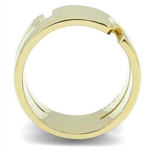 TK3118 - IP Gold(Ion Plating) Stainless Steel Ring with No Stone