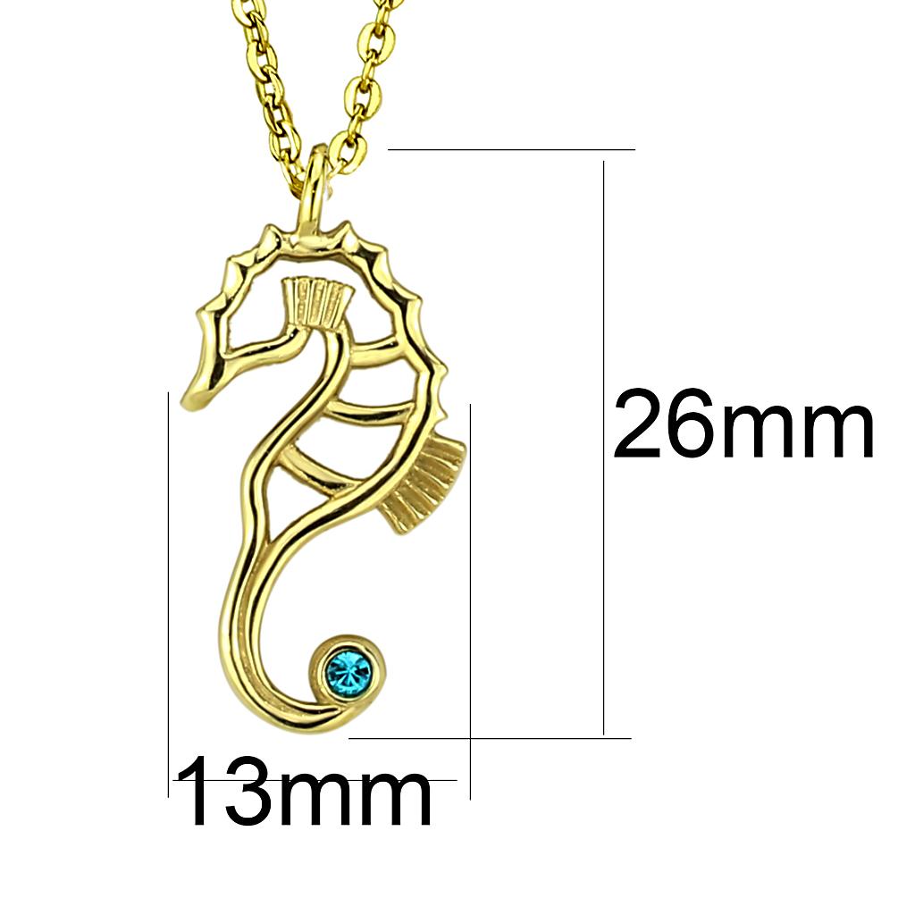 TK3296 - IP Gold(Ion Plating) Stainless Steel Necklace with Top Grade