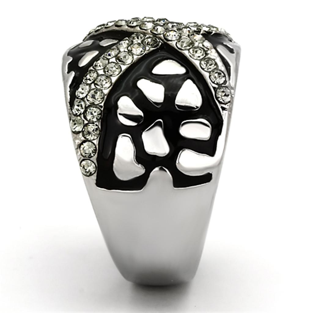 TK921 - High polished (no plating) Stainless Steel Ring with Top Grade