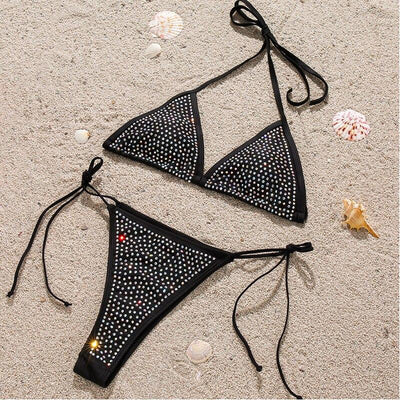 Triangle Halter String Bikini Sexy Bandage Swimwear