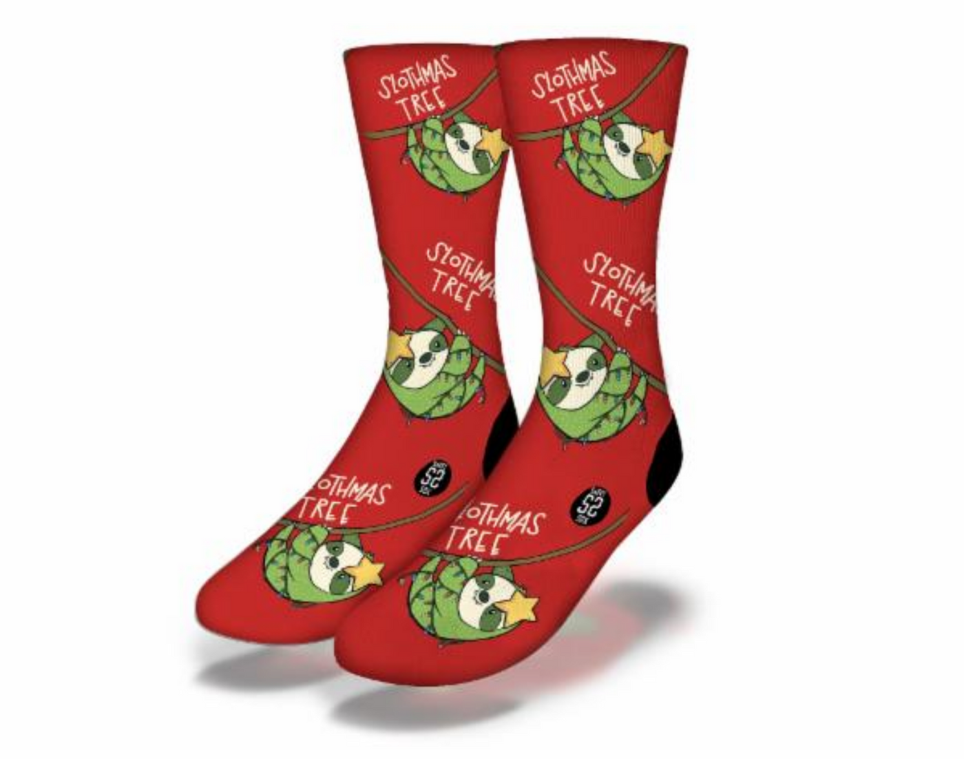 Christmas SLOTHMAS TREE Fun Holiday Socks