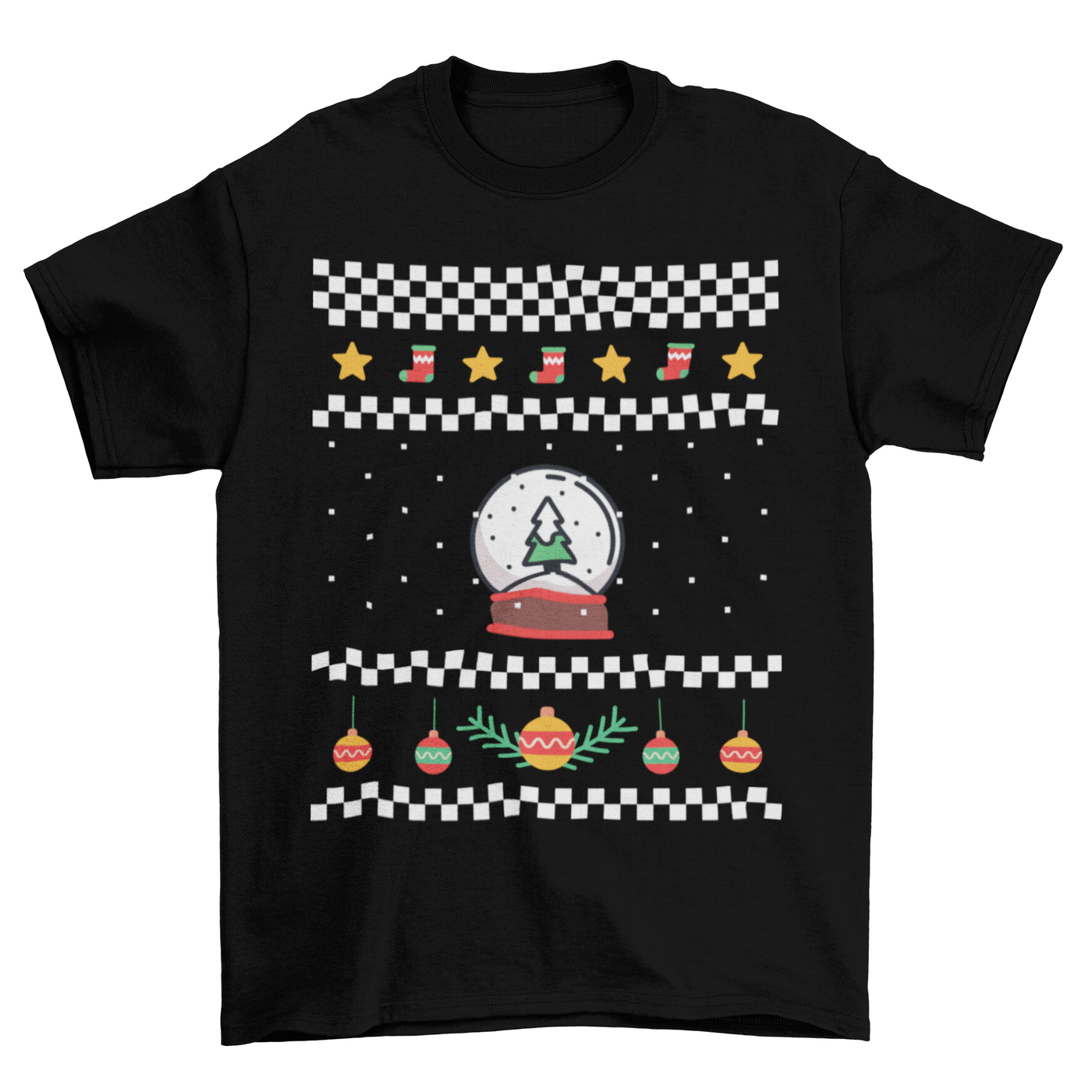 Ugly Christmas Holiday Sweater Elements Unisex Tshirt