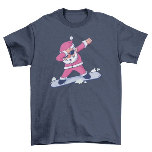 Snowboard Santa Dab T-shirt