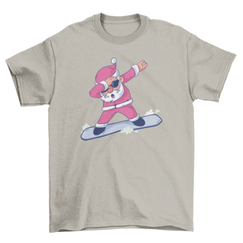 Snowboard Santa Dab T-shirt