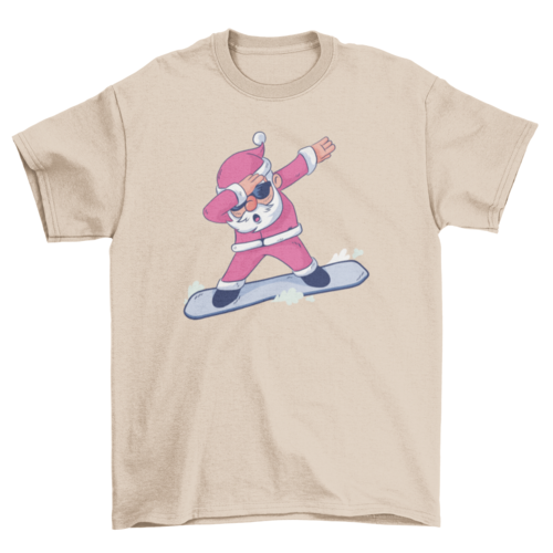 Snowboard Santa Dab T-shirt