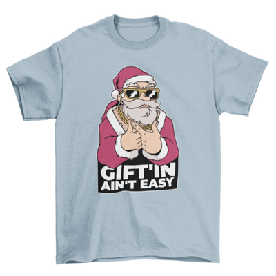 Santa gangster t-shirt