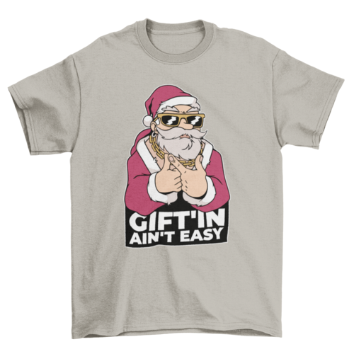 Santa gangster t-shirt