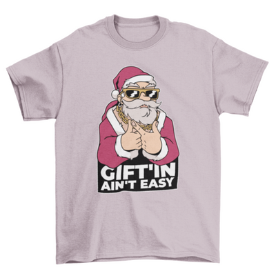 Santa gangster t-shirt