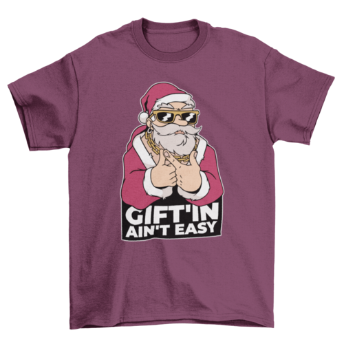 Santa gangster t-shirt