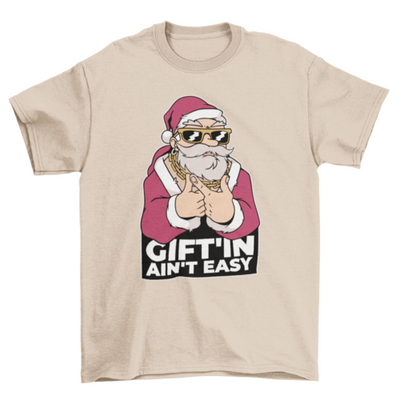 Santa gangster t-shirt