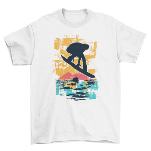 Sunset Snowboarder T-shirt