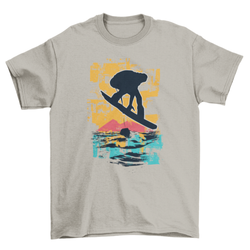 Sunset Snowboarder T-shirt