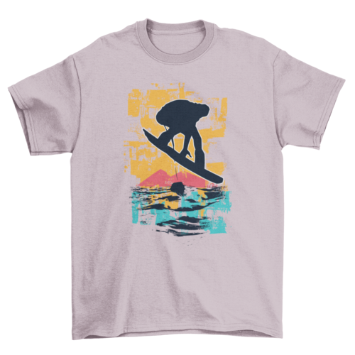 Sunset Snowboarder T-shirt