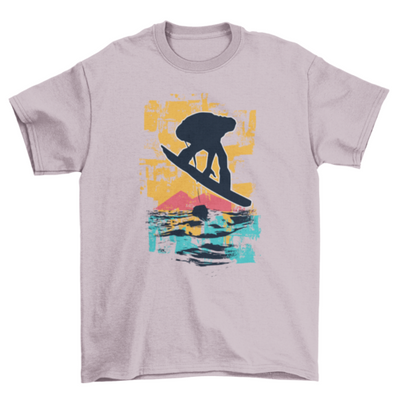 Sunset Snowboarder T-shirt