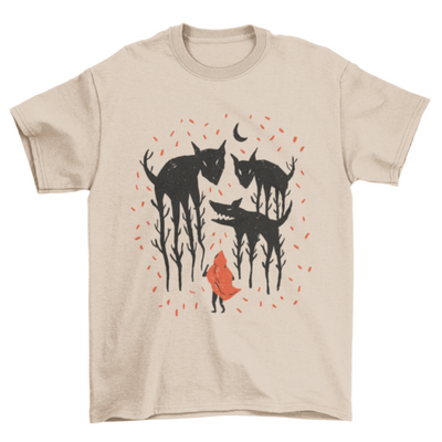 Red Riding Hood Illustration T-shirt