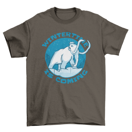 Mammoth Winter Quote T-shirt