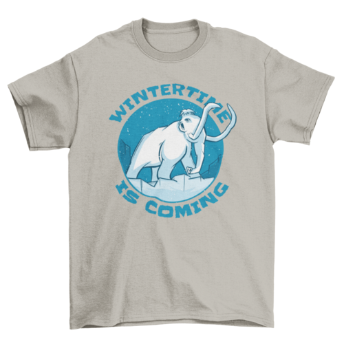 Mammoth Winter Quote T-shirt