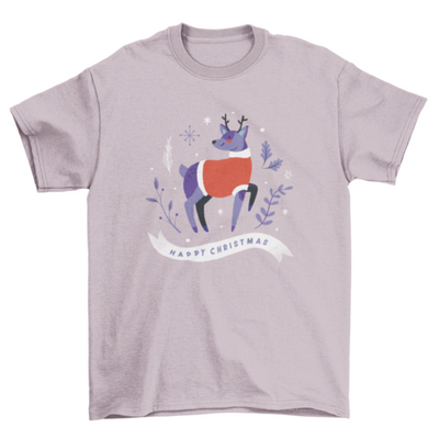 Merry christmas reindeer t-shirt