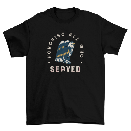 Veterans day eagle t-shirt