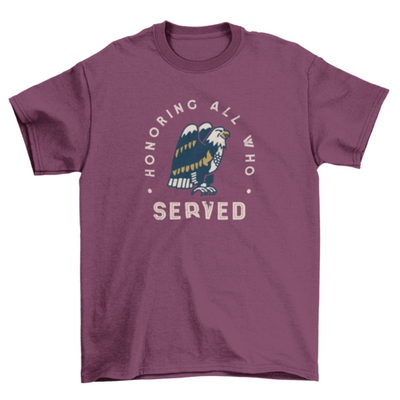 Veterans day eagle t-shirt