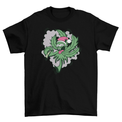 Santa weed t-shirt