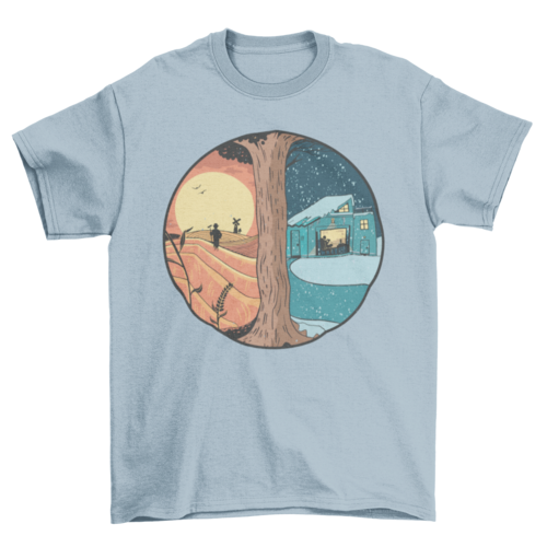 Summer winter country t-shirt