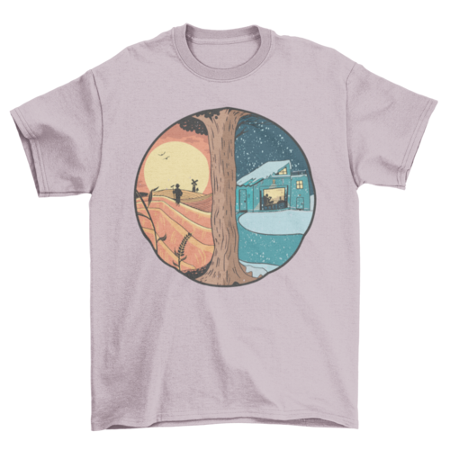 Summer winter country t-shirt