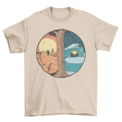 Summer winter country t-shirt