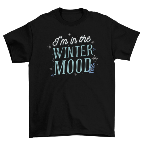 Winter mood t-shirt design