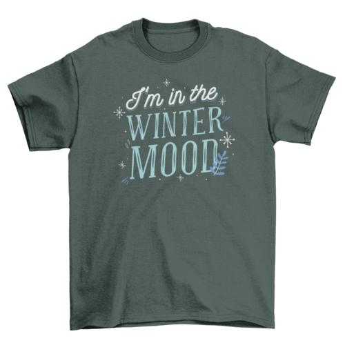 Winter mood t-shirt design