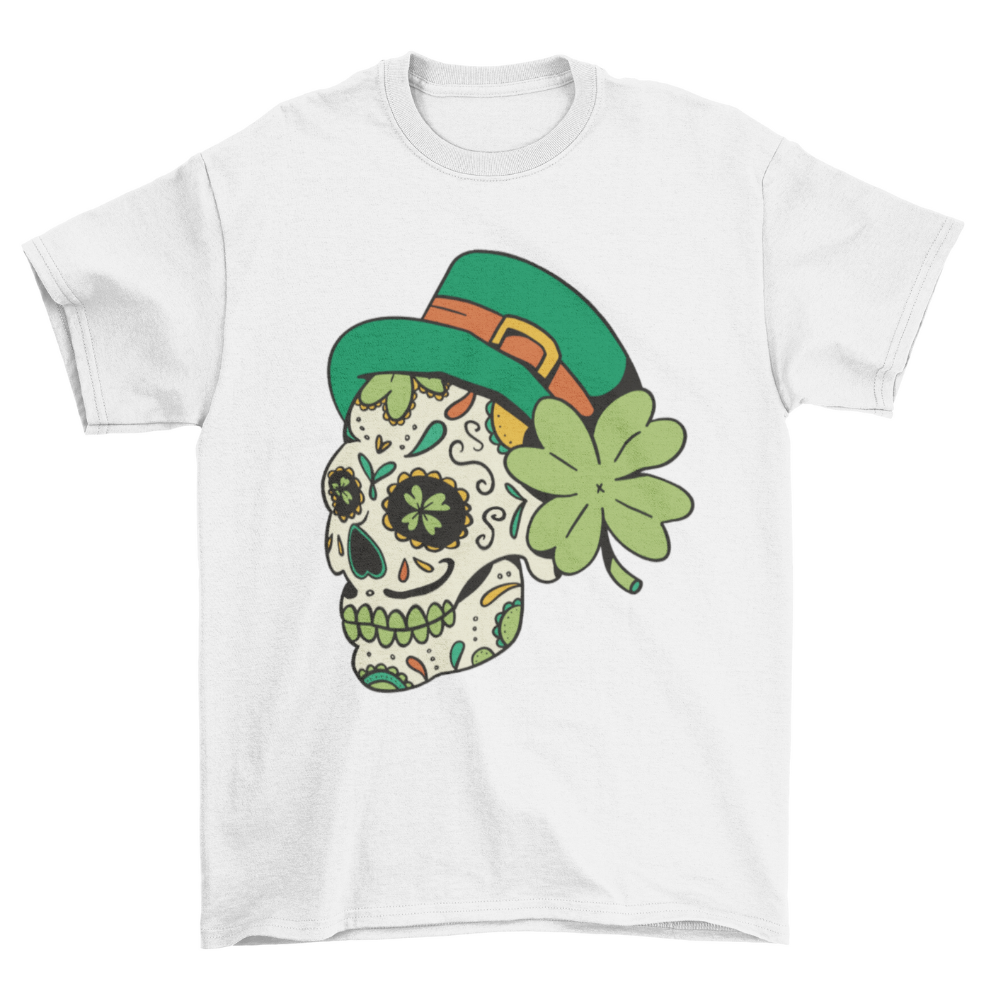 St patricks skull t-shirt