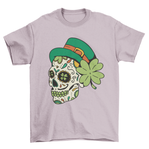 St patricks skull t-shirt