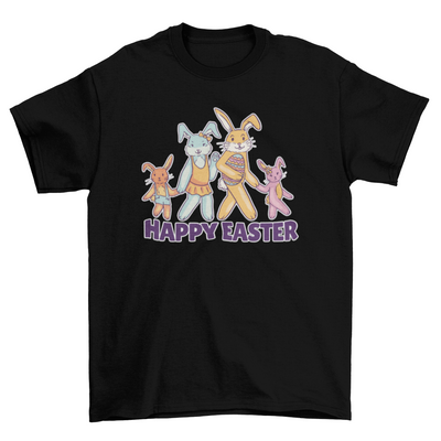 Happy easter bunny family t-shirt