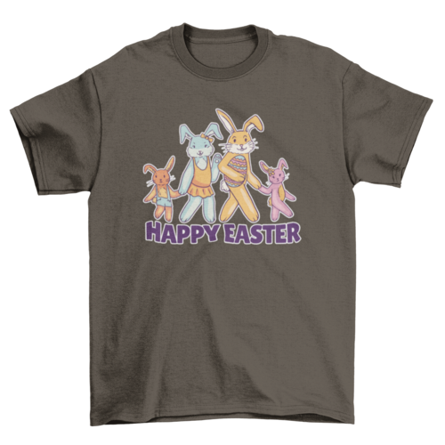 Happy easter bunny family t-shirt