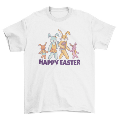 Happy easter bunny family t-shirt