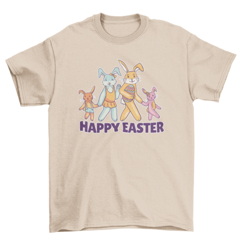 Happy easter bunny family t-shirt