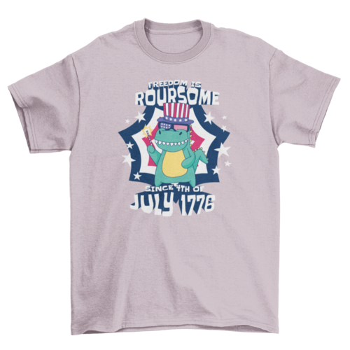 Independence day dinosaur t-shirt