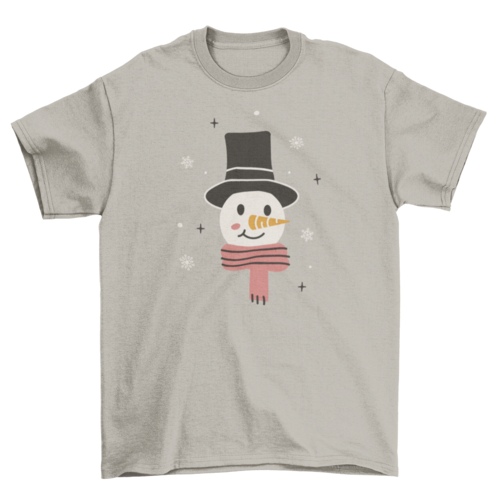 Happy snowman winter t-shirt