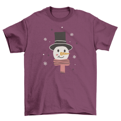 Happy snowman winter t-shirt
