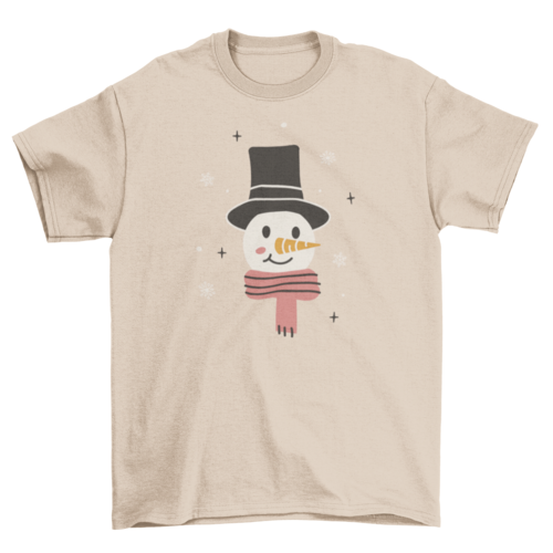 Happy snowman winter t-shirt