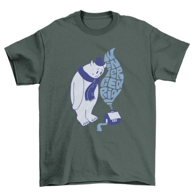 Sad yeti wintercearig or 'The sadness of winter' t-shirt