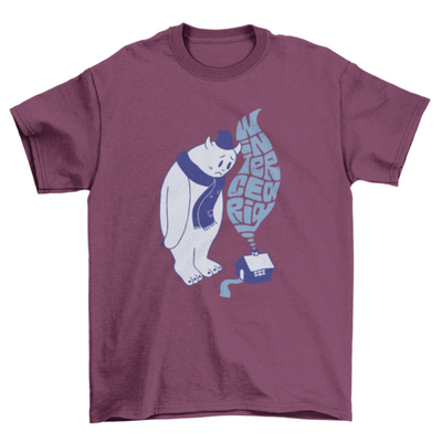 Sad yeti wintercearig or 'The sadness of winter' t-shirt