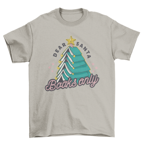 Funny Christmas books t-shirt