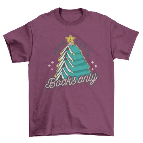 Funny Christmas books t-shirt