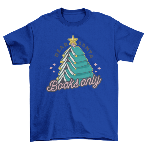 Funny Christmas books t-shirt