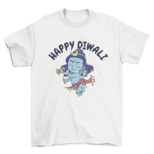 Diwali festival shiva character t-shirt