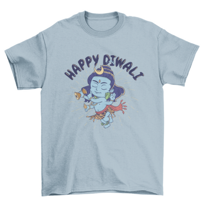 Diwali festival shiva character t-shirt