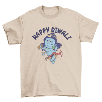 Diwali festival shiva character t-shirt