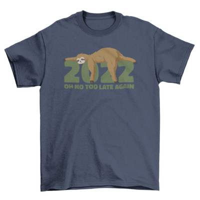 Funny New Year sloth t-shirt