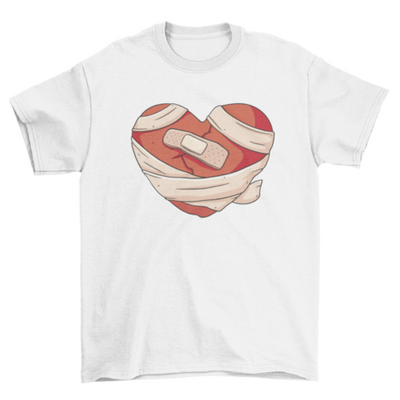 Broken heart anti valentines t-shirt